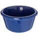 A Carlisle cobalt blue melamine ramekin.