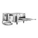 A Cooking Performance Group countertop conveyor oven with an open door.