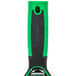 A green and black Unger ErgoTec window squeegee with a handle.