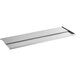 A stainless steel sliding lid with two metal bars.