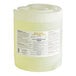 A white plastic container of Advantage Chemicals Low Temperature Dish Washing Machine Sanitizer with a yellow label.