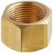 A brass nut with a threaded hole for an Estella Caffe ECEM series espresso machine.