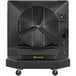 A large black Big Ass Fans Cool-Space 400 evaporative cooler on wheels.