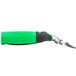 An Unger ErgoTec window squeegee with a green and black handle.