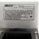 A metal Eagle Group underbar ice bin with a label on it.