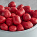 A bowl of Red Velvet Cookie Dough Bites.