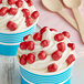 a close up of a cup of ice cream