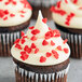 a close up of a cupcake