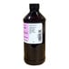 A close-up of a 16 fl. oz. bottle of LorAnn Oils Caramel Bakery Emulsion with a label.