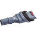 A grey vacuum cleaner with a blue and grey Lavex dust brush attachment.