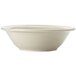 A Libbey Porcelana white porcelain bowl with rolled edges.