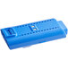 A blue rectangular Lavex stick vacuum battery with holes.