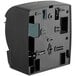 A black translucent box with a lever and holes.