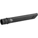 A black tube with a black handle.