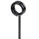 An American Metalcraft black metal swirl base card holder pole.
