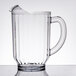 Carlisle 554007 VersaPour 60 oz. Clear Polycarbonate Beverage Pitcher