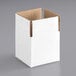 A white Lavex corrugated shipping box with brown edges.