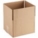 a cardboard box with a cut out top