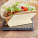 a close up of a taco