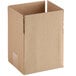 A Lavex cardboard shipping box with a cut out top on a white background.