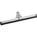 A black and silver Lavex double neoprene foam floor squeegee with a metal frame.