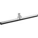 A close-up of a black and silver Lavex double neoprene foam floor squeegee with a metal frame.