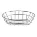 An American Metalcraft stainless steel wire basket with a handle.