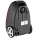 An Atrix Turbo red, black, and white canister vacuum cleaner.
