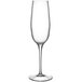 A Luigi Bormioli Palace clear wine glass with a stem.