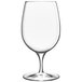 A Luigi Bormioli Palace wine goblet with a stem on a white background.