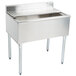 An Eagle Group stainless steel underbar ice chest on a counter.