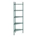 A green Regency wire shelving kit with 5 shelves.