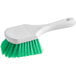 A white Lavex pot scrub brush with green bristles.