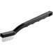 A black Lavex toothbrush style grout brush with white bristles.