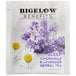 A package of Bigelow Benefits Chamomile and Lavender Herbal Tea Bags on a white background.