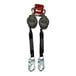 A pair of Honeywell Miller Twin Turbo G2 lanyards with locking snap hooks and carabiners.