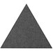 A dark gray triangle-shaped Versare SoundSorb acoustic panel.