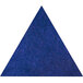 A blue Versare SoundSorb triangle-shaped acoustic panel.