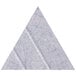 A marble gray wall-mounted triangle with beveled edges.