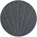 A dark grey Versare SoundSorb wall-mounted acoustic circle with beveled lines.