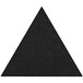 A black Versare SoundSorb triangle acoustic panel on a white wall.