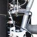 The interior of a Primo RANGER-Xr5 coffee roaster with a cyclone.