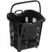 A black Regency shopping basket with wheels and a handle.