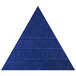 A blue Versare SoundSorb acoustic triangle with beveled edges.