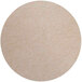 A beige flat wall-mounted acoustic circle with a white background.