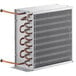 A metal box with copper pipes, the Avantco condenser coil.