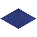 A blue rhomboid-shaped acoustic panel with a beveled edge.