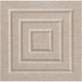 A close-up of a beige Versare SoundSorb beveled square acoustic block with a white border.