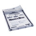 A stack of Iconex clear plastic tamper-evident deposit bags.