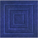 A blue square Versare SoundSorb acoustic block with a square pattern.